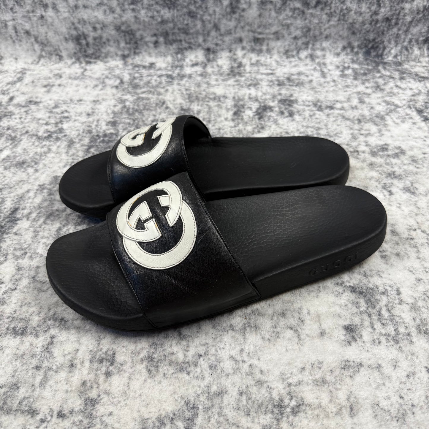 Gucci Slide Interlocking G ‘Black/White’