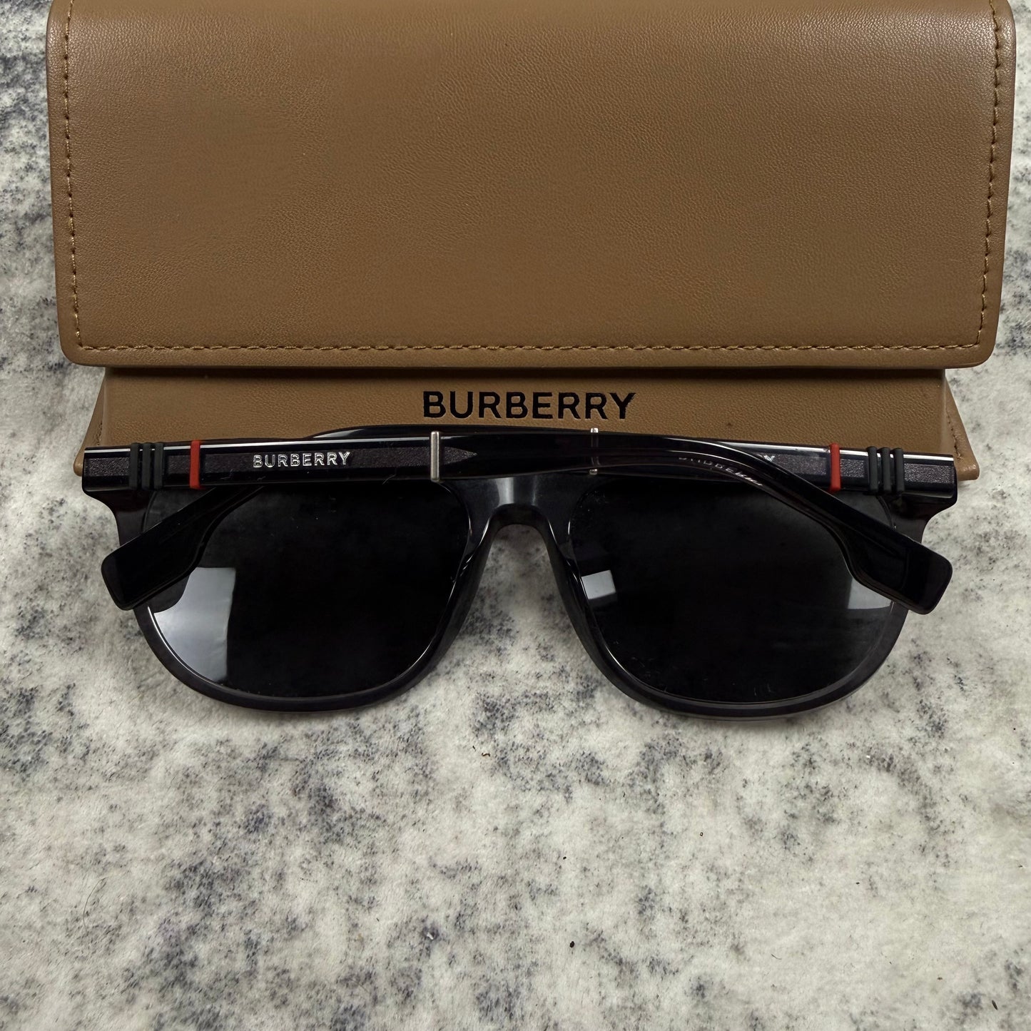 Burberry Polarized Square Frame Sunglasses
