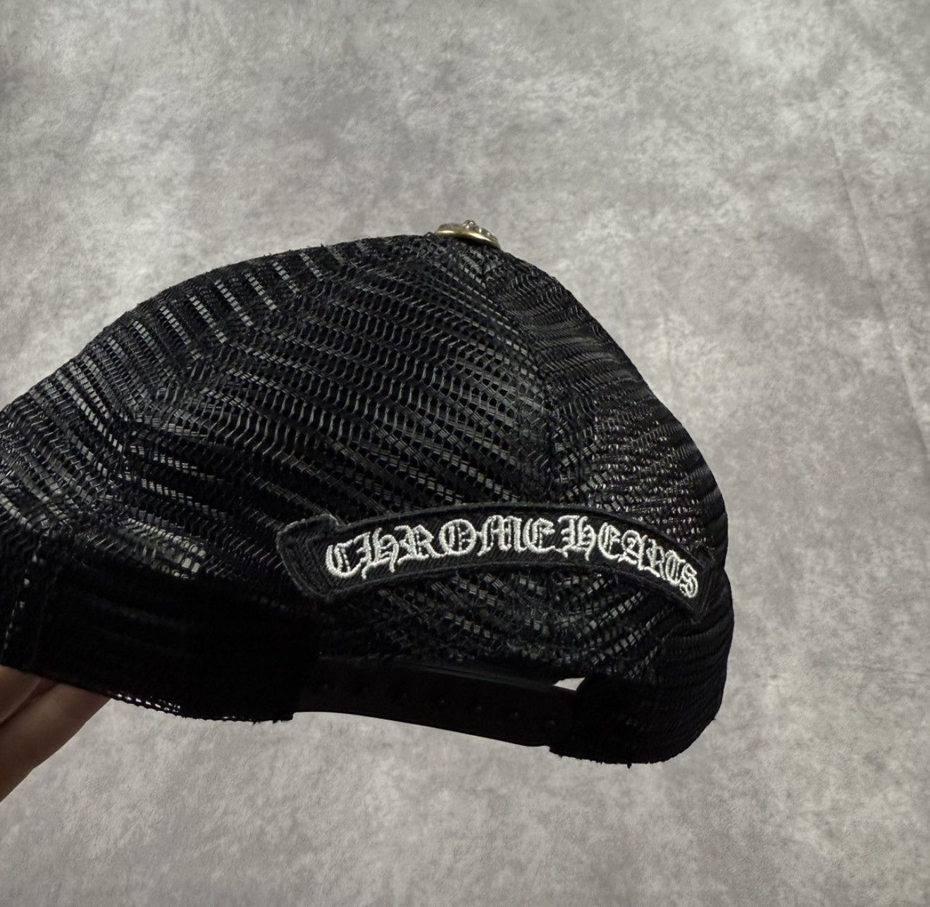 Chrome Hearts Vertical Logo Black Cap