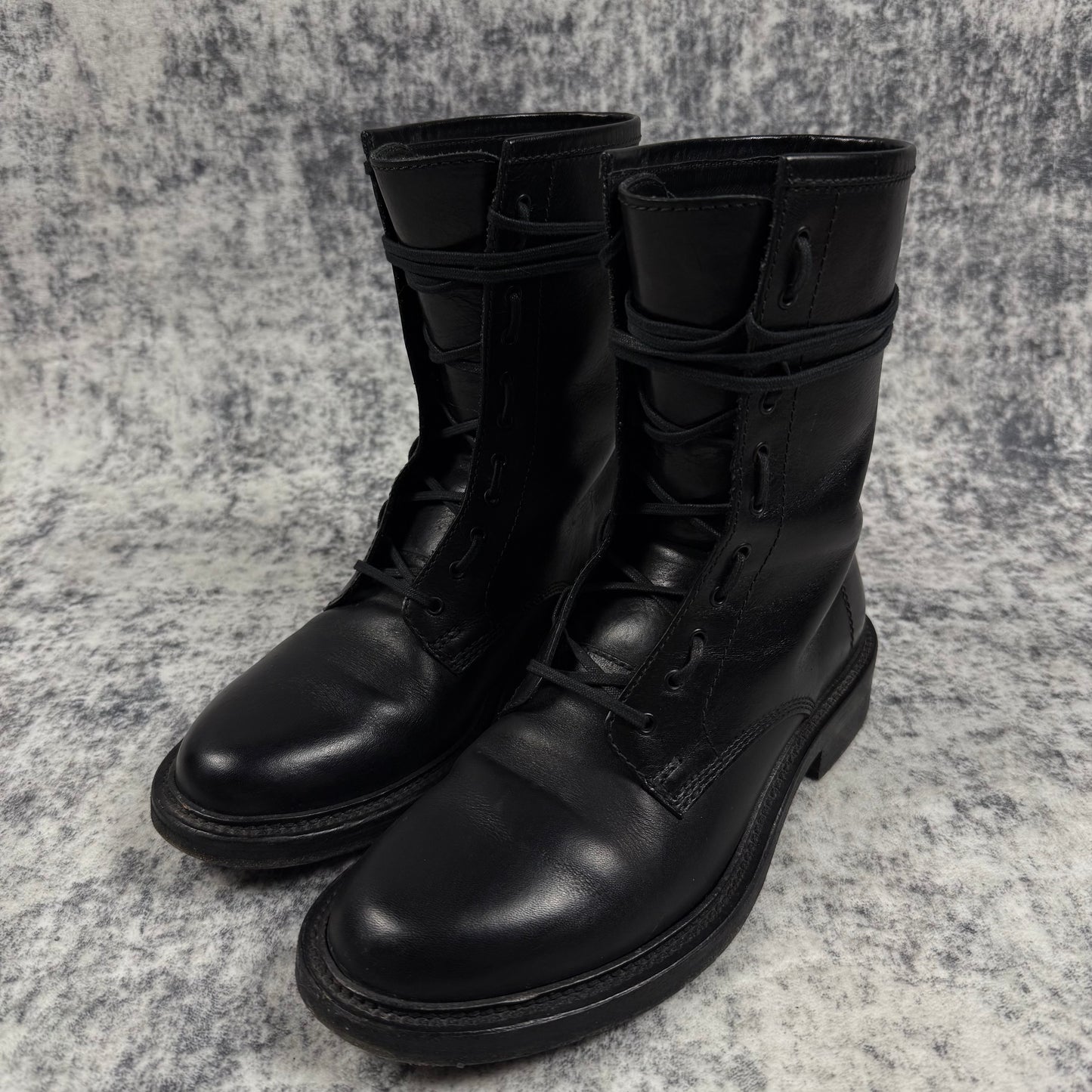 Saint Laurent Paris AW14-15 ‘Ranger’ Combat Lace-up Leather Boots