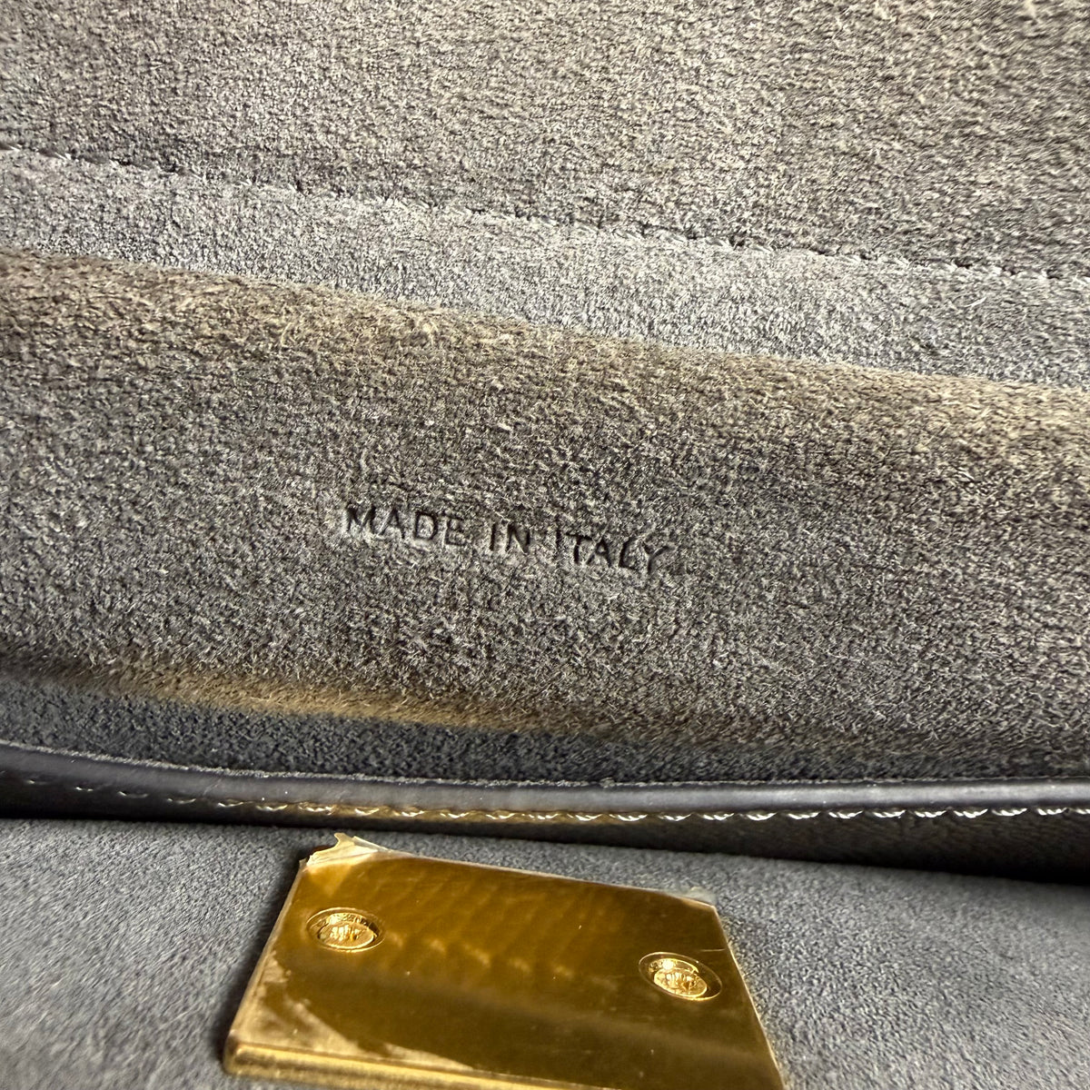 Celine Micro Belt Bag in Grey Grained Calfskin