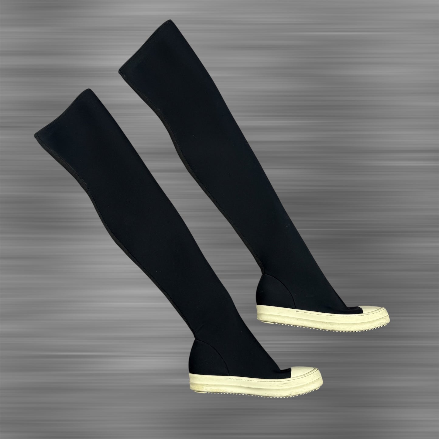 Rick Owens DRKSHDW Ramones Thigh High Stocking Nylon Shoes