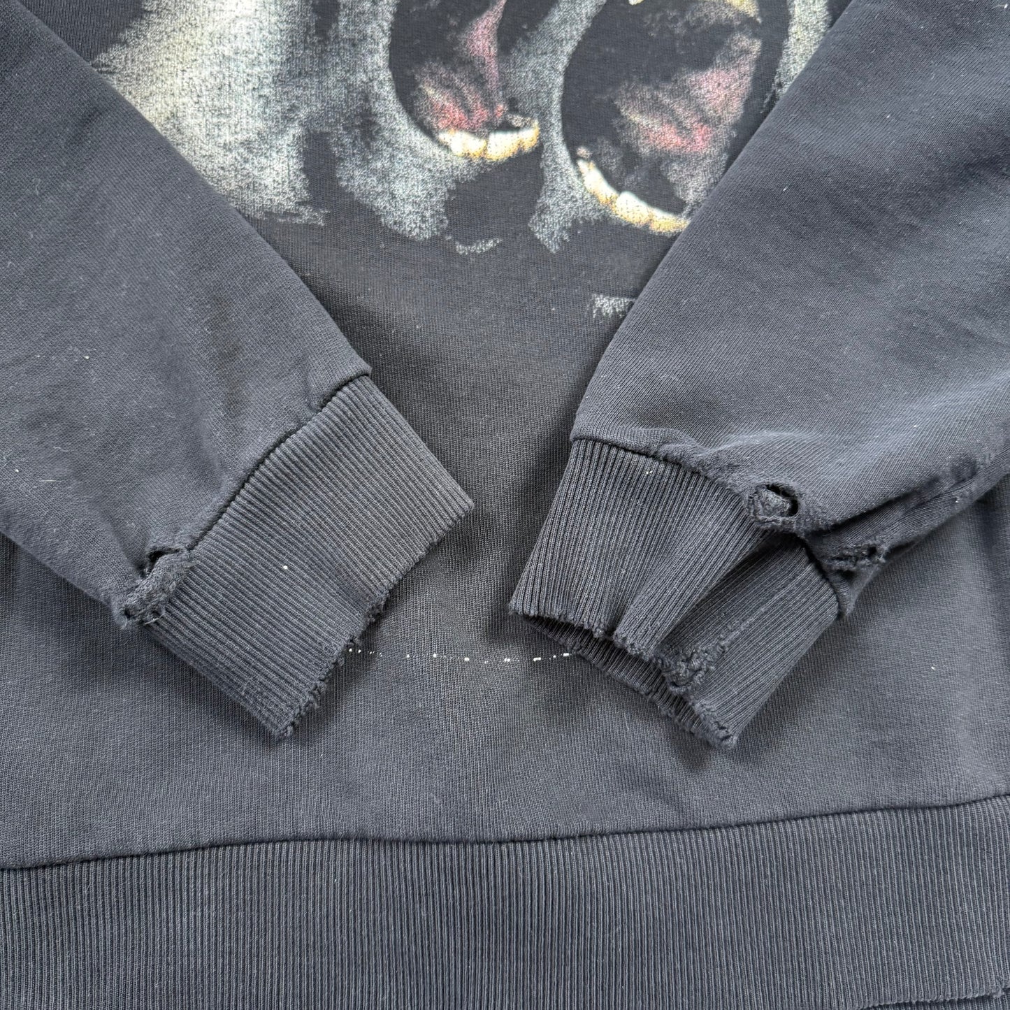 Givenchy FW/15 Screaming Monkeys Graphic ‘Black’ Distressed Sweatshirt
