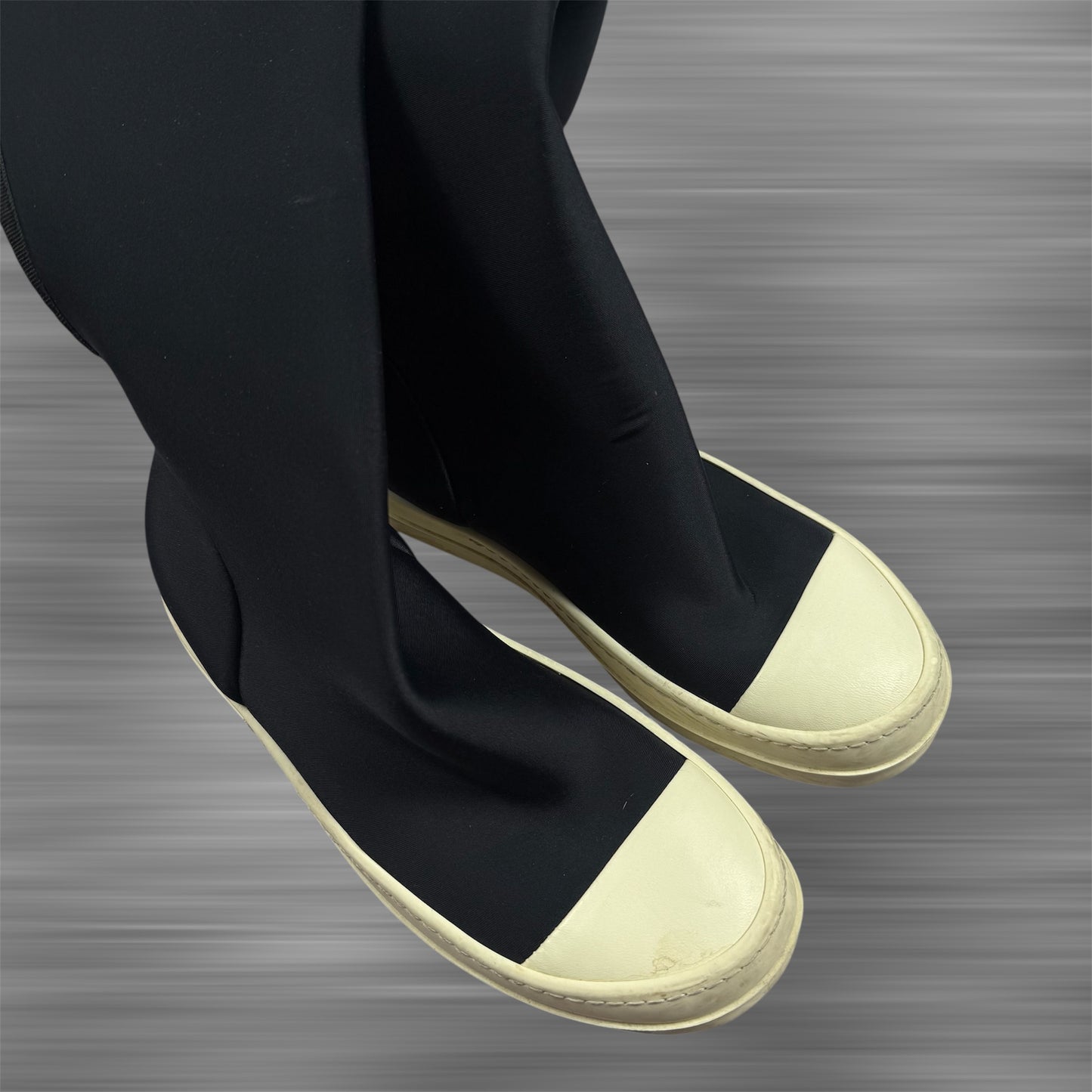 Rick Owens DRKSHDW Ramones Thigh High Stocking Nylon Shoes