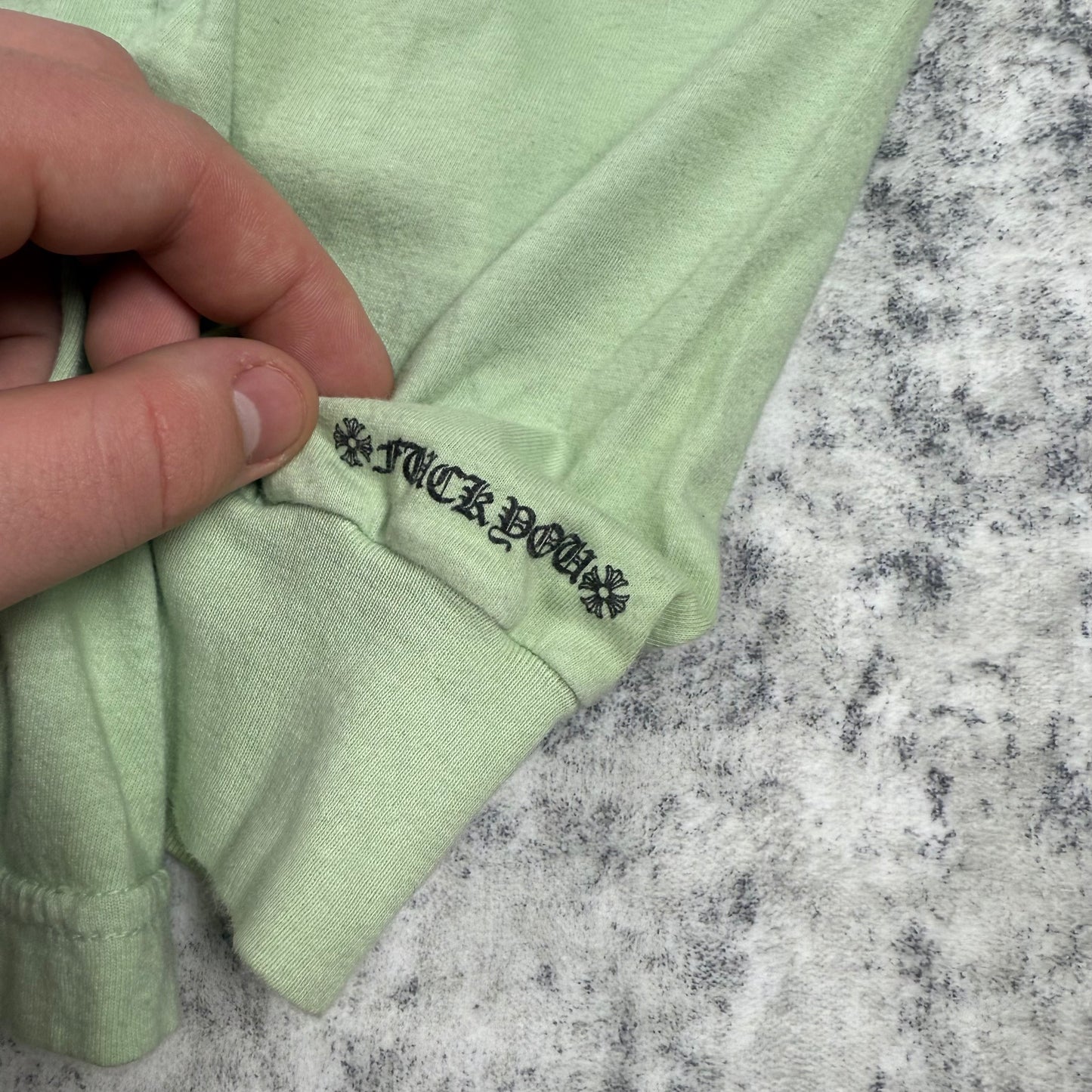 Chrome Hearts Neck Logo ‘Lime’ Long Sleeve