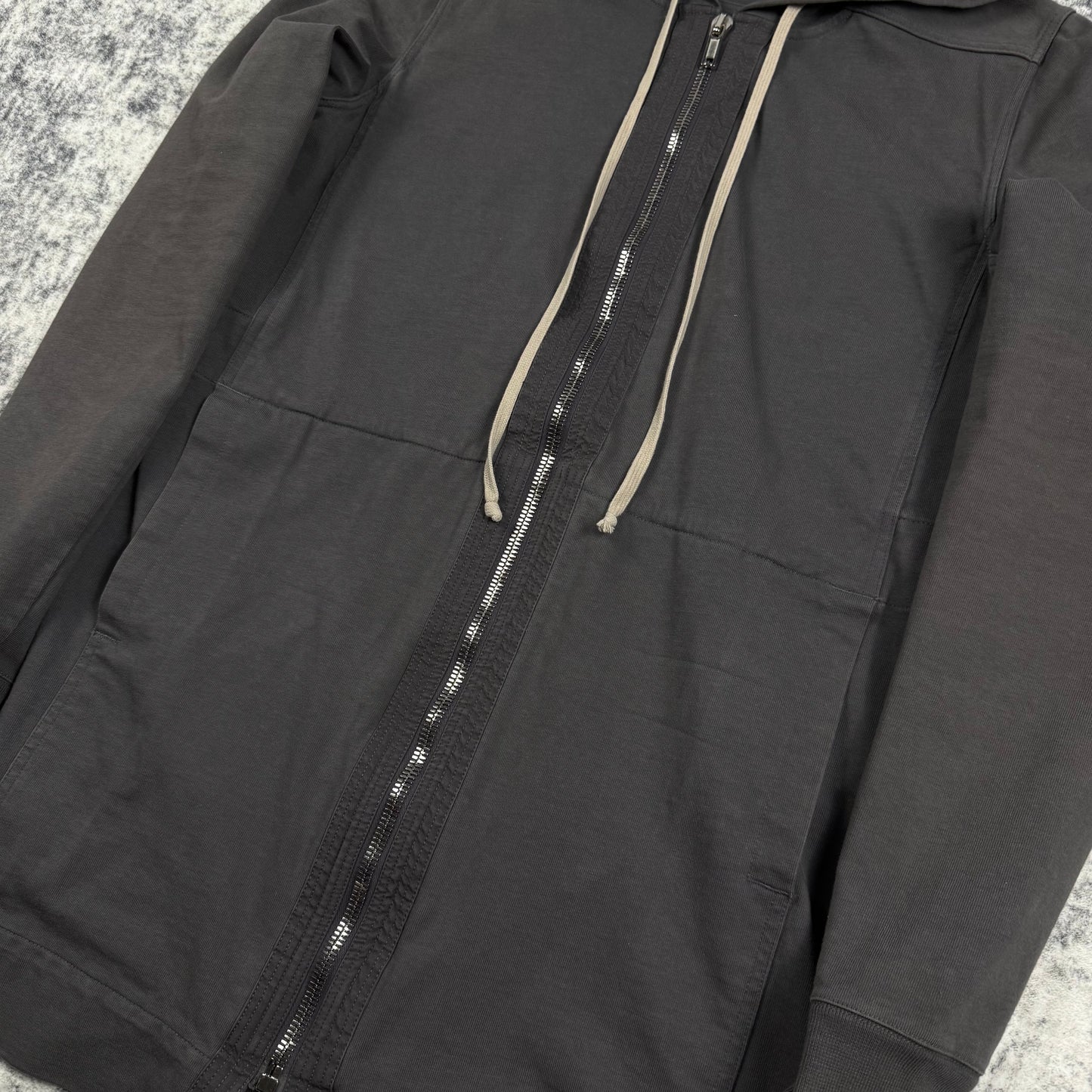 Rick Owens SS/18 Mainline Long Zip Hooded ‘Grey’ Jacket