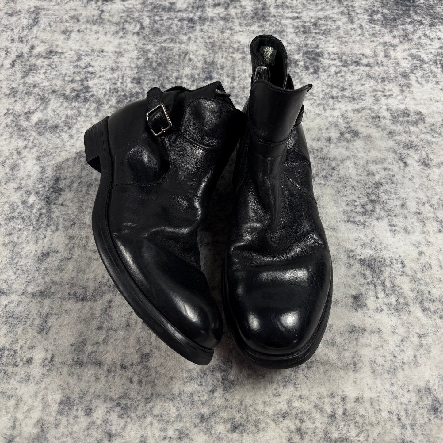 Officine Creative Buckle ‘Black’ Leather Boots