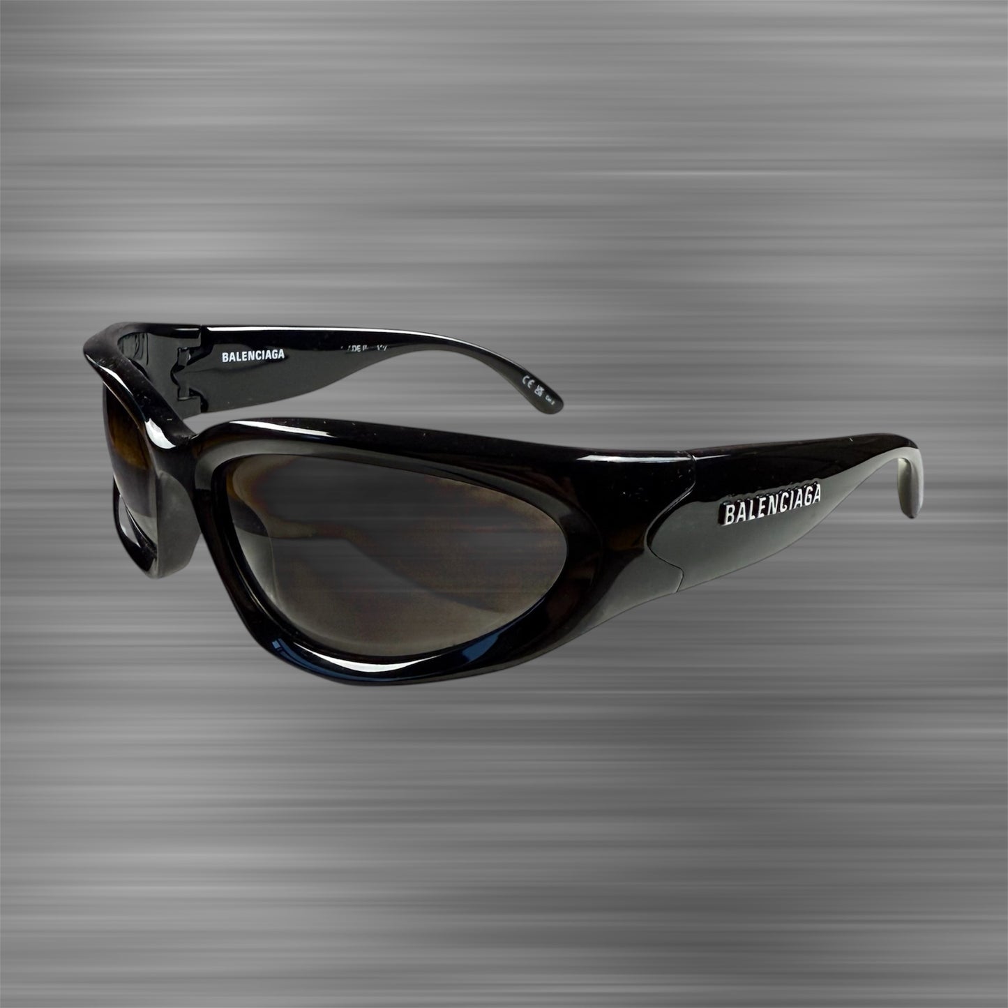 Balenciaga SWIFT OVAL SUNGLASSES IN BLACK