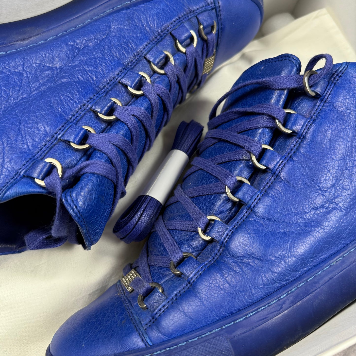 Balenciaga Arena ‘Blue’ Leather Shoes