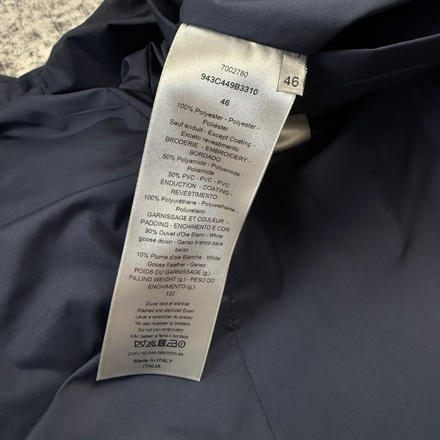 Dior CD Icon Down Puffer ‘Navy’ Jacket