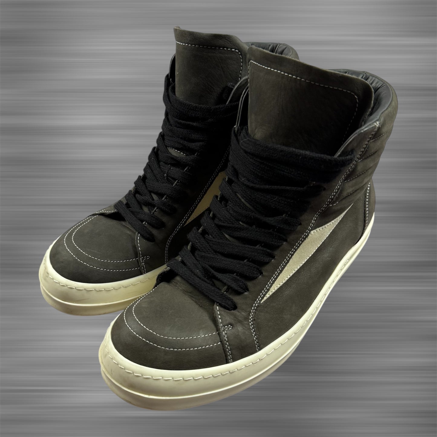 Rick Ownes High Vintage Shoes ‘Dust/Milk’
