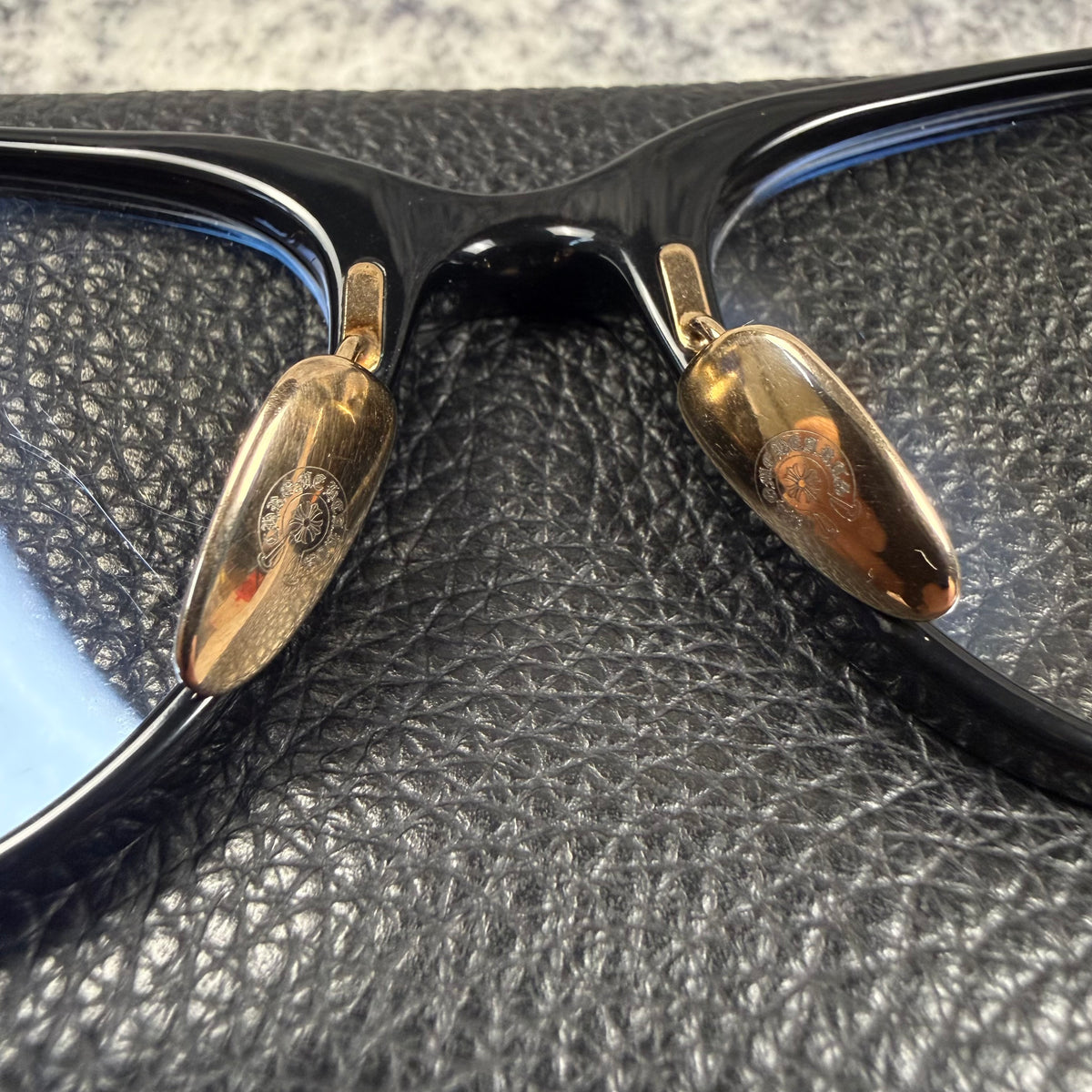 Chrome Hearts DARLIN Black Acetate & 18K Gold Glasses