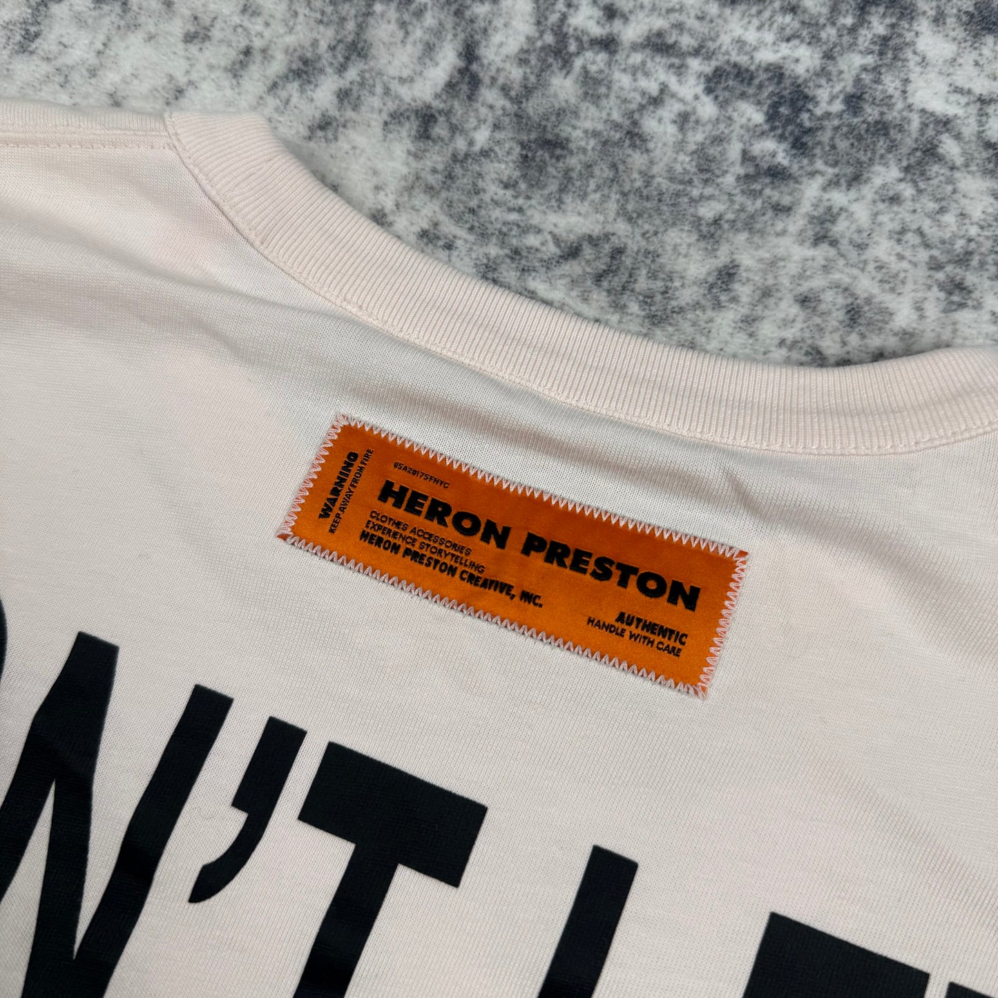 HERON PRESTON - Globe Burn Print T-Shirt