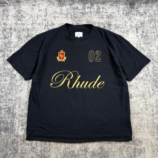 Rhude Black 'Rhude' Script T-Shirt