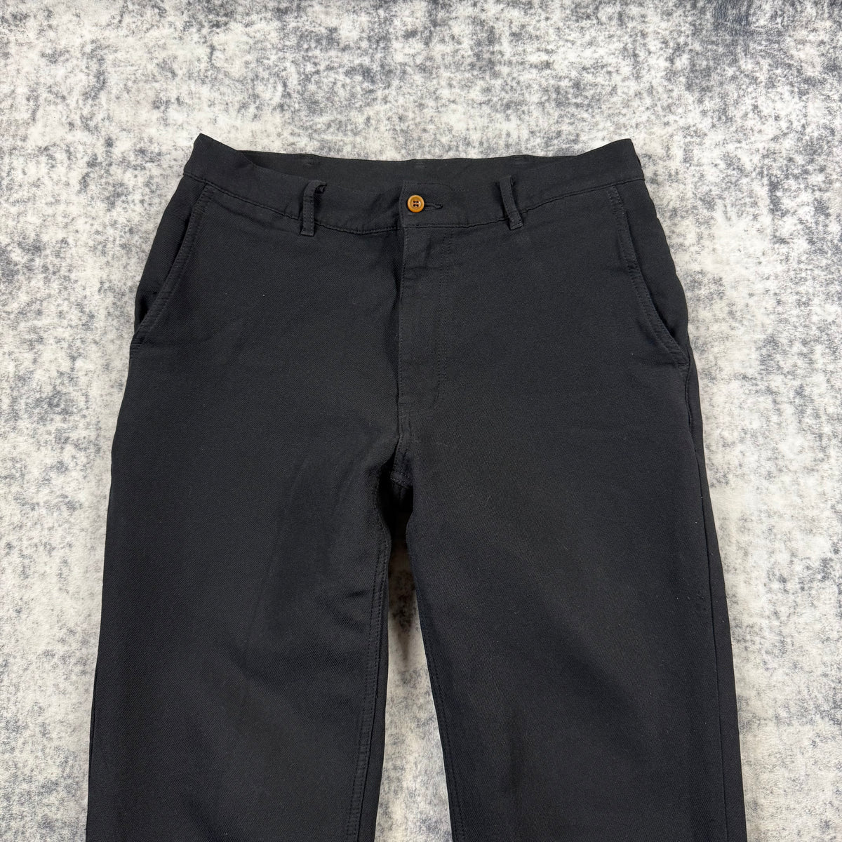 Comme des Garçons Homme Plus Black Zip Hem Trousers