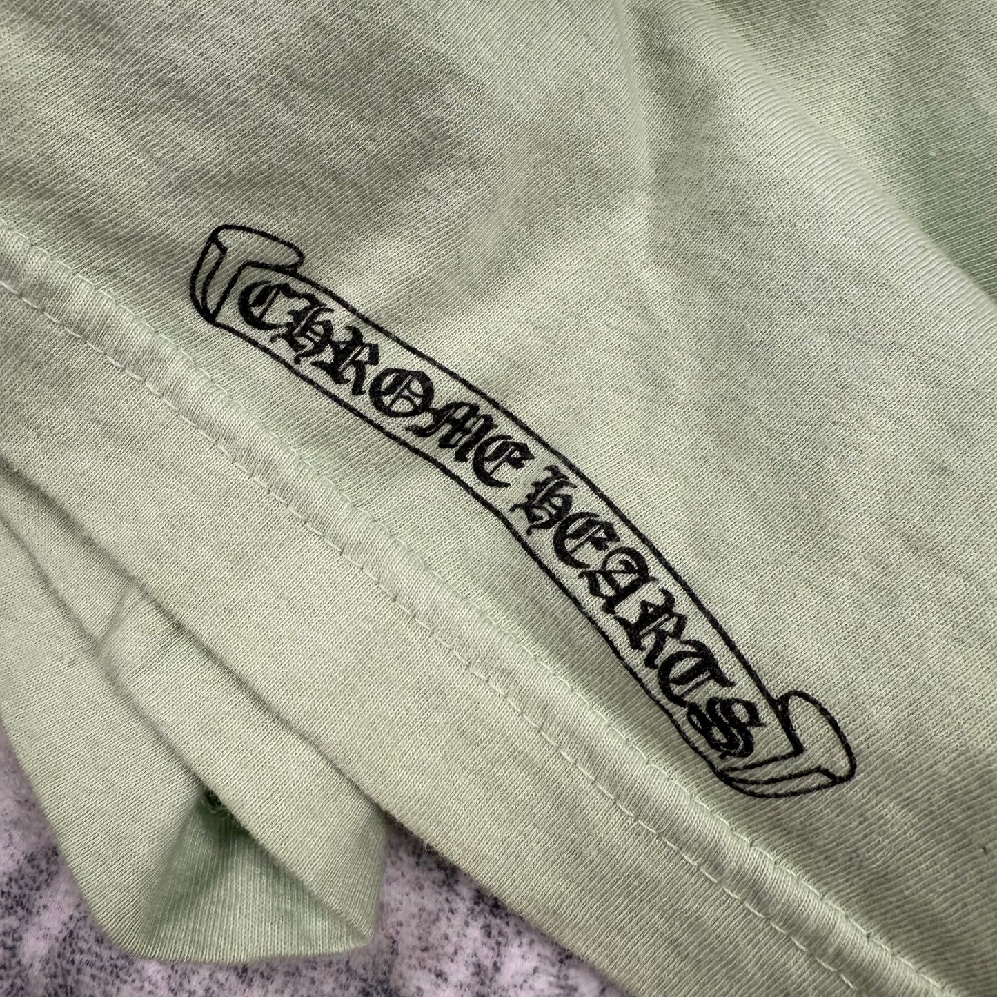 Chrome Hearts Neck Logo ‘Lime’ Long Sleeve