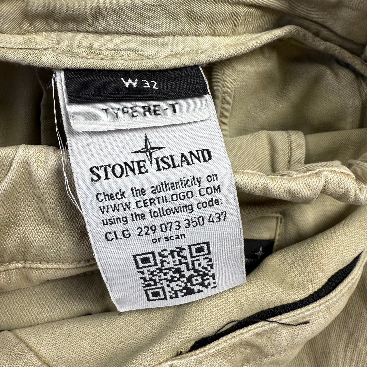 Stone Island Classic Wide Leg ‘Beige’ Pants