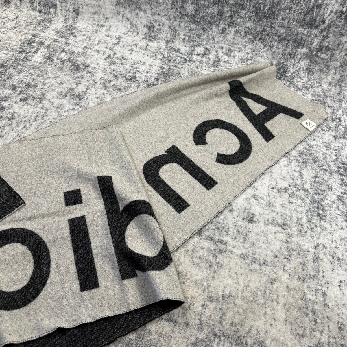 Acne Studios Reversible Logo Wool Scarf