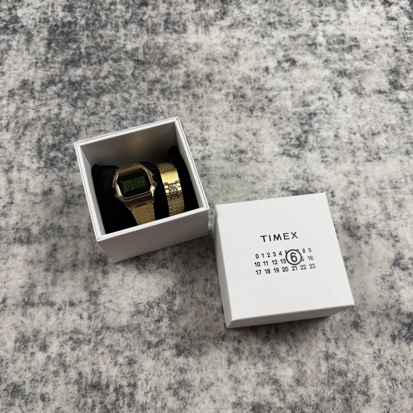 MM6 Maison Margiela x Timex Gold Digital Watch Set