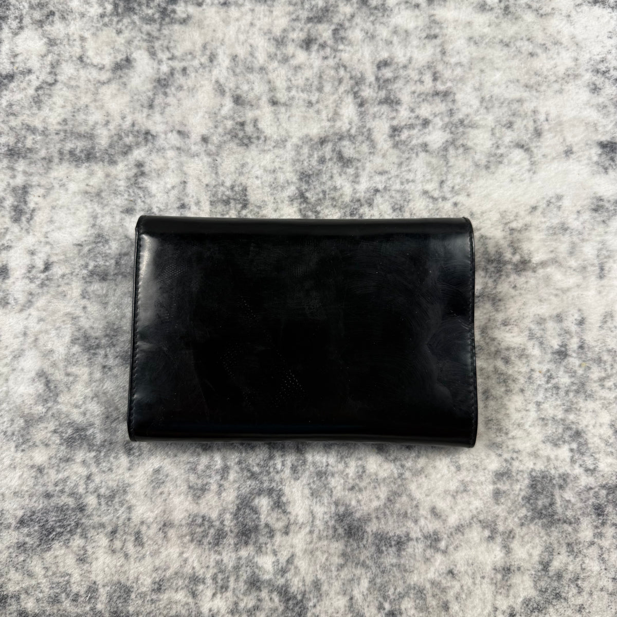 Vintage 1997 Prada Black Spazzolato Leather Wallet
