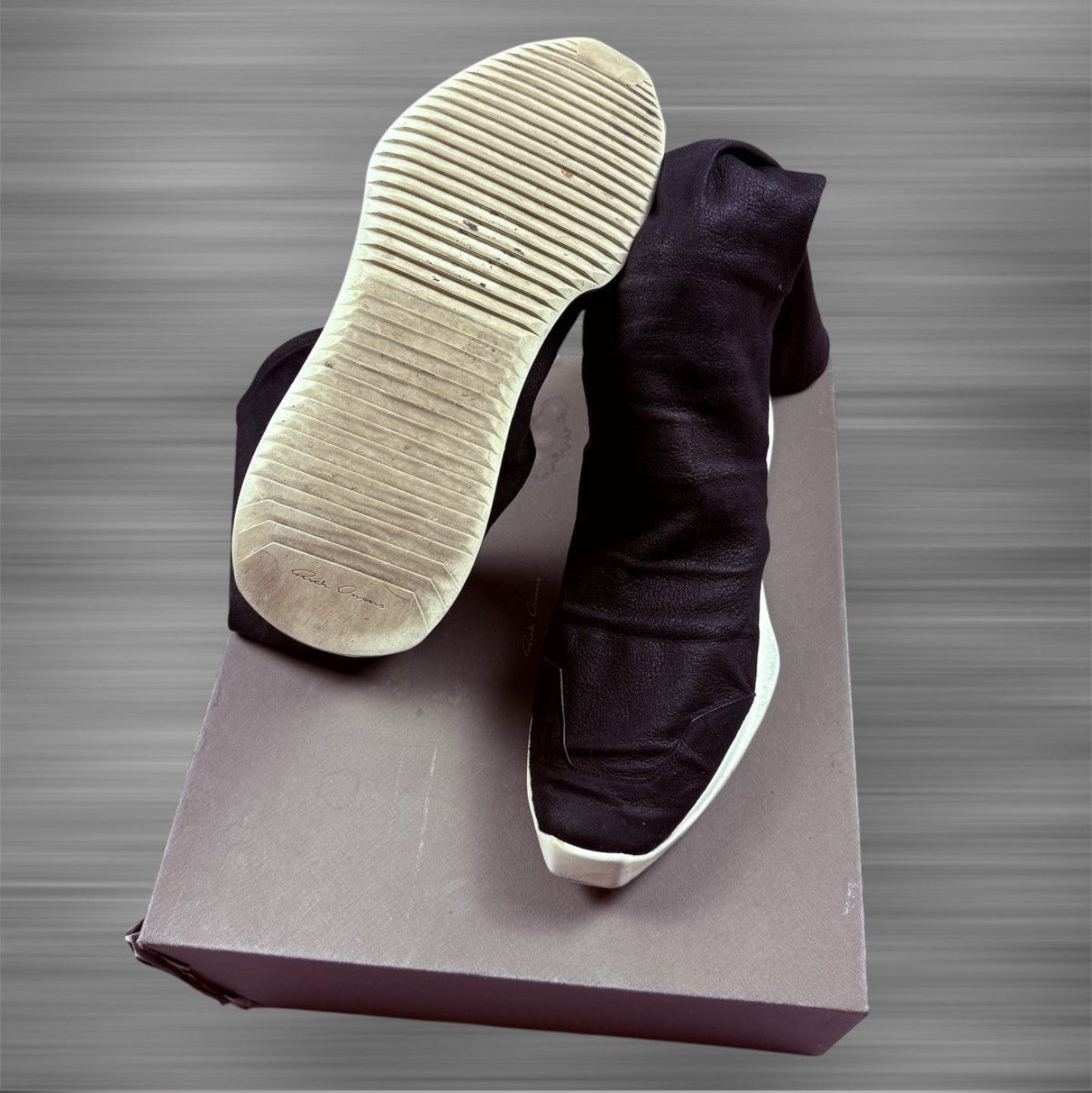 RICK OWENS DRKSHDW RUNNER STRETCH
SOCKS HIGH