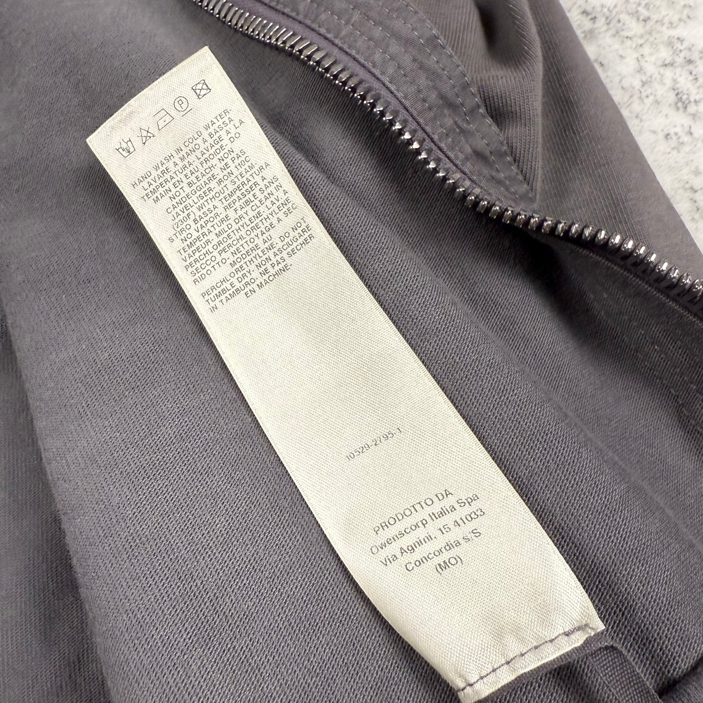 Rick Owens SS/18 Mainline Long Zip Hooded ‘Grey’ Jacket