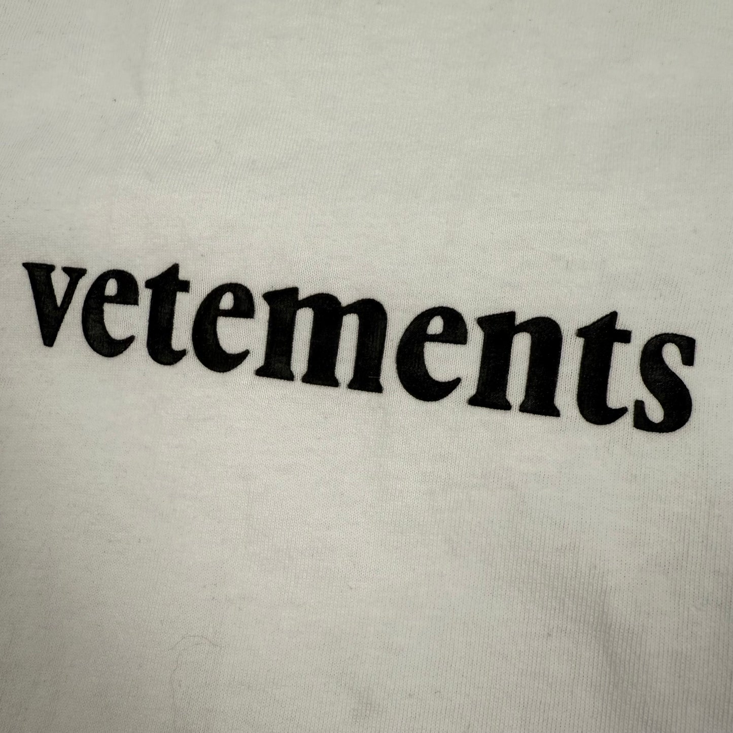 Vetements 2020 Shipping Label ‘White’ T-Shirt