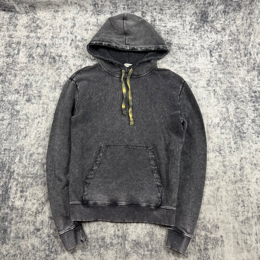 Saint Laurent Distressed Washed ‘Gray’ Hoodie