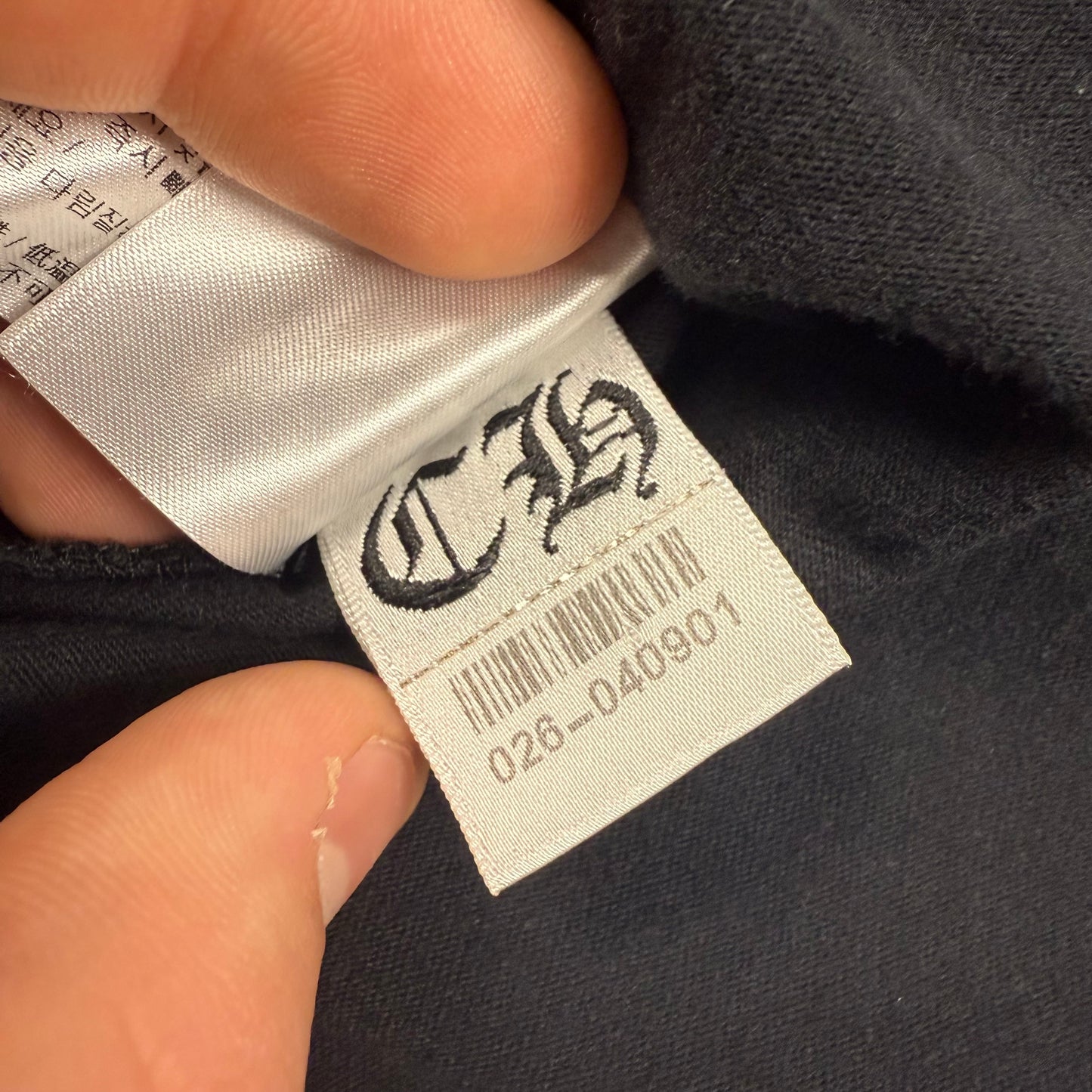 Chrome Hearts Horse Shoe ‘Black’ Logo Pocket T-Shirt