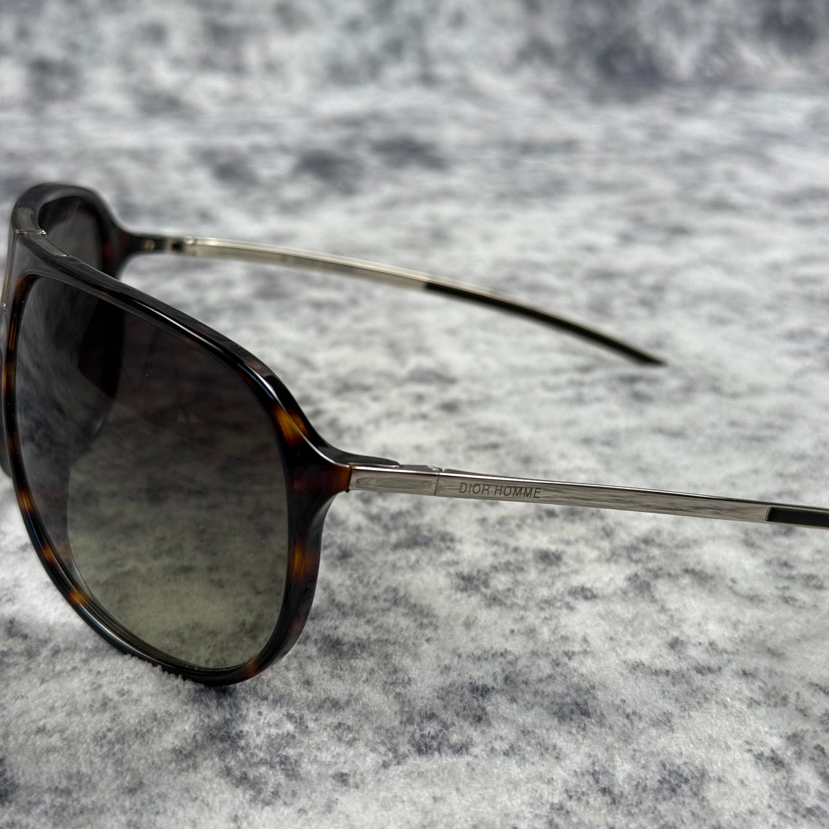 Dior Homme 2000s Tortoiseshell Aviator Sunglasses