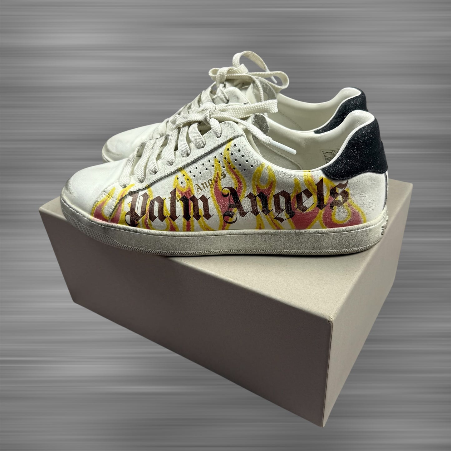 Palm Angels Palm One Low-Top Flame Print Shoes