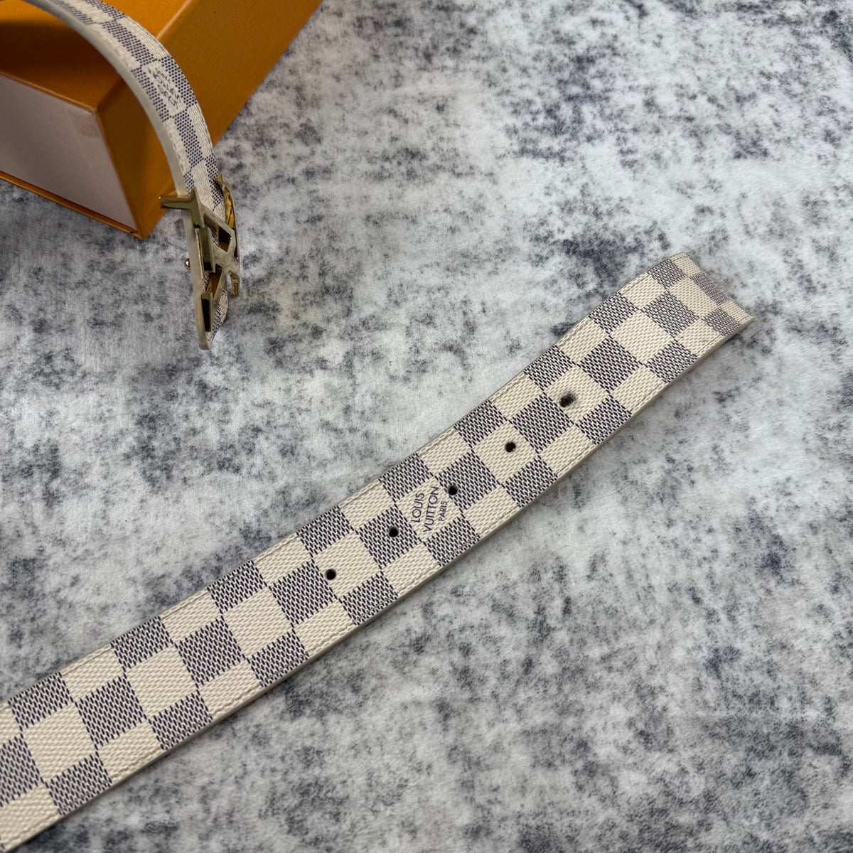 Louis Vuitton Initiales Damier Azur ‘Blue/White’ Belt