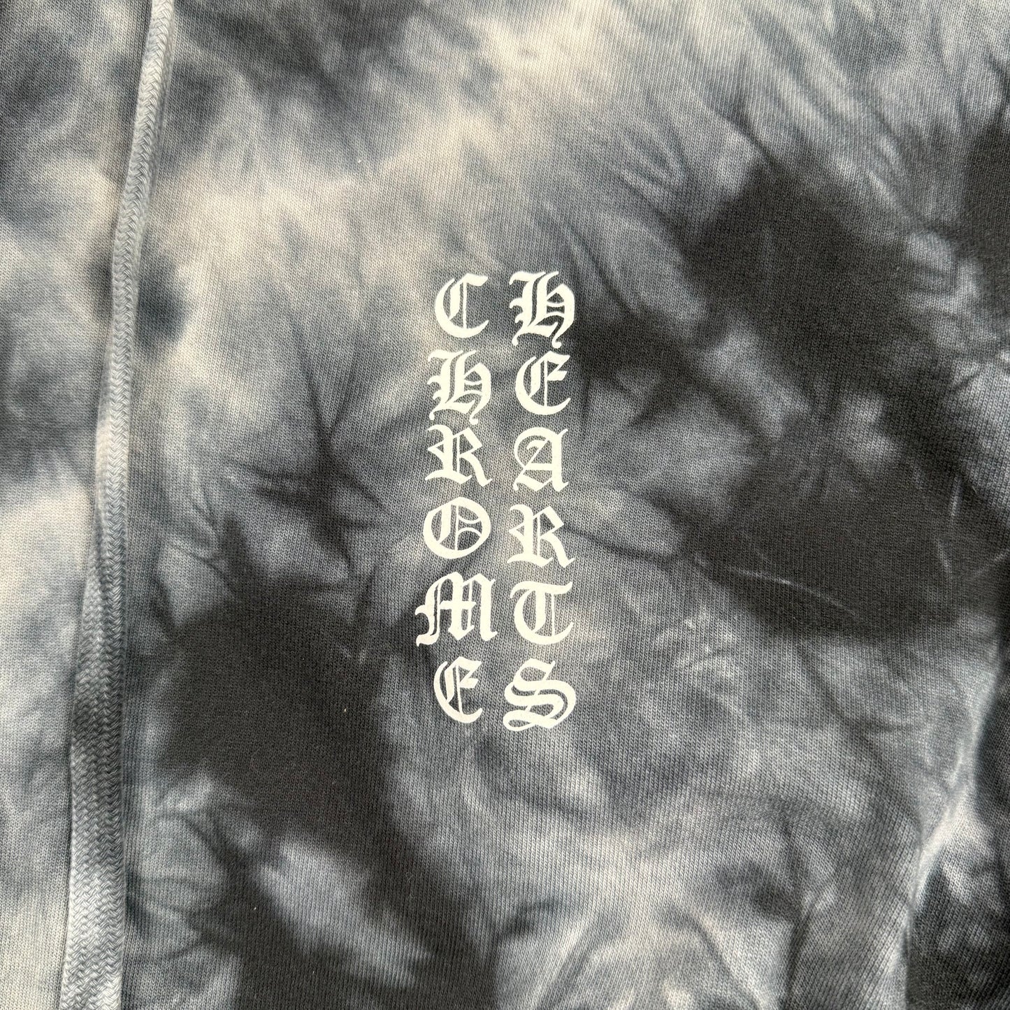 Chrome Hearts Tie-Dye ‘Black&White’ Horseshoe Hoodie