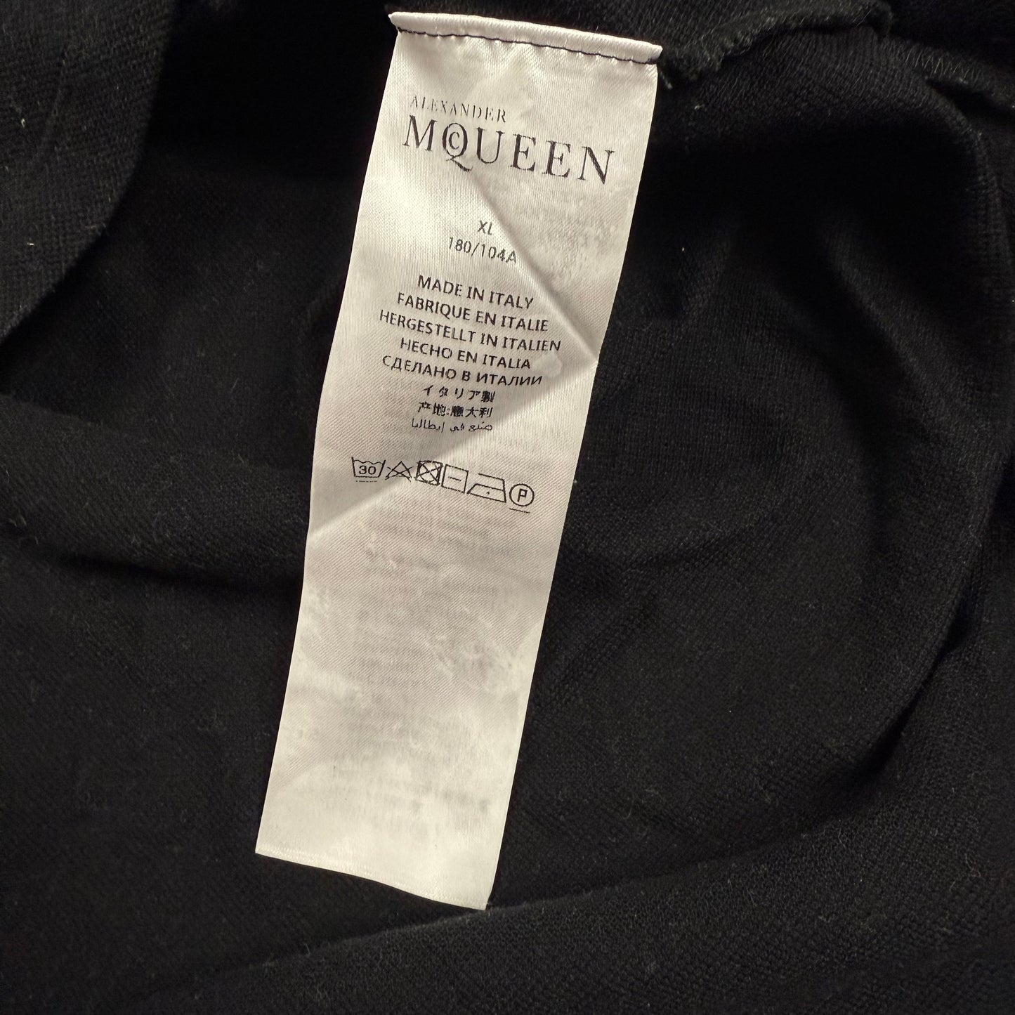 ALEXANDER MCQUEEN Dancing Skeleton honeycomb polo