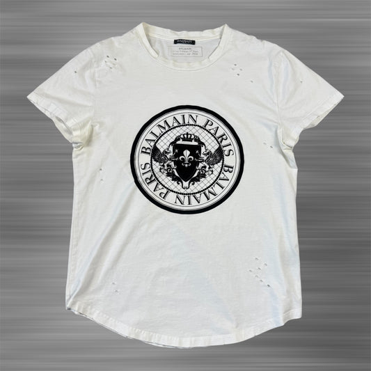 Balmain SS18 Distressed T-Shirt