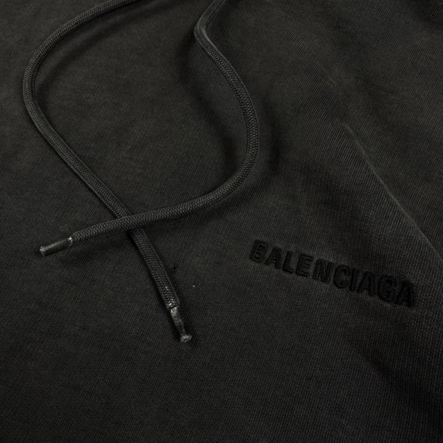 Balenciaga Washed Big Logo Hoodie