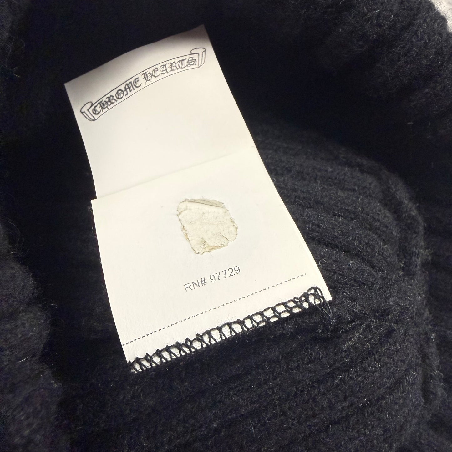 Chrome Hearts Cross Leather Patch ‘Black’ Beanie