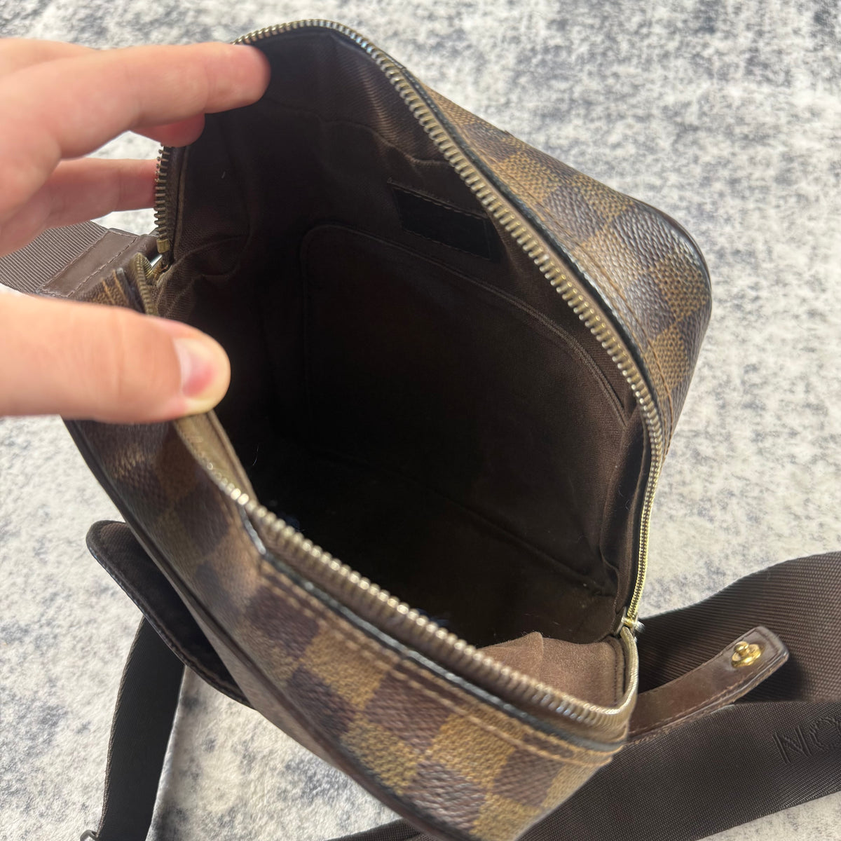 Louis Vuitton Damier Ebene Olav PM Crossbody Bag
