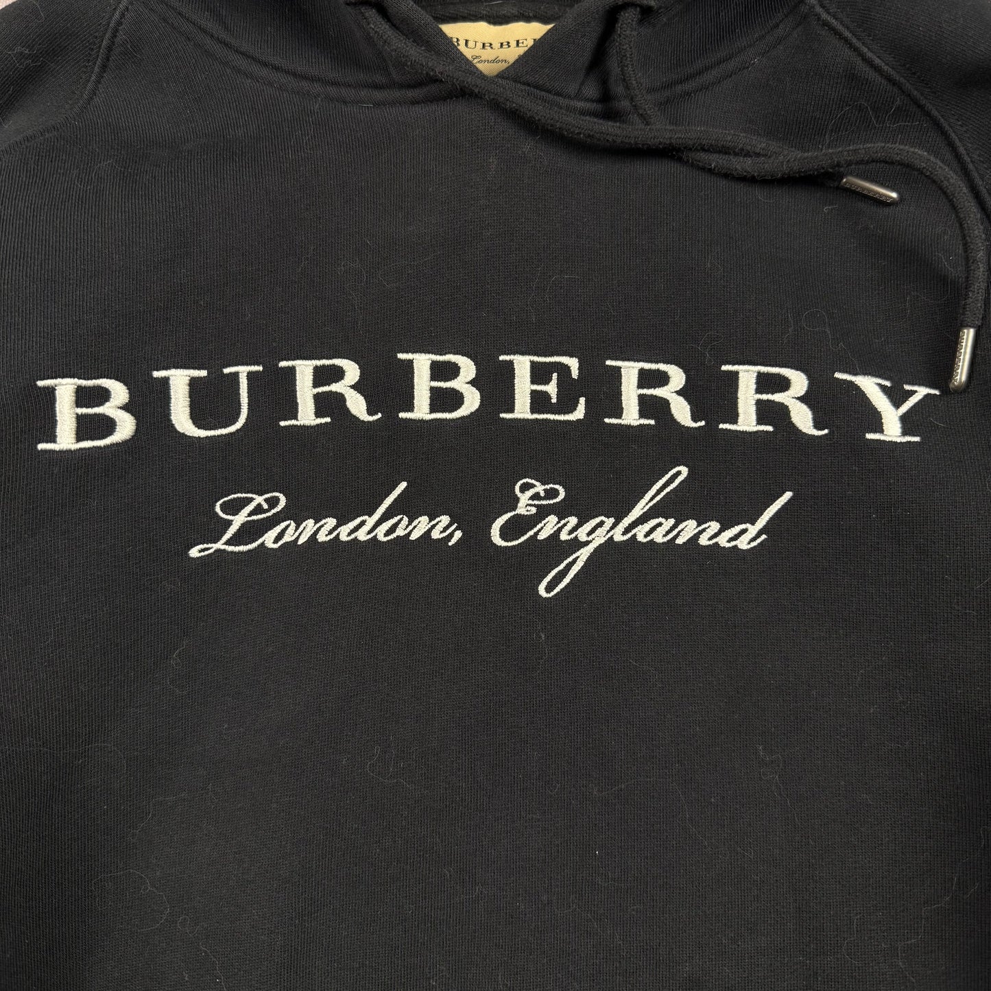 Burberry Embroidered Big Logo ‘Black’ Hoodie