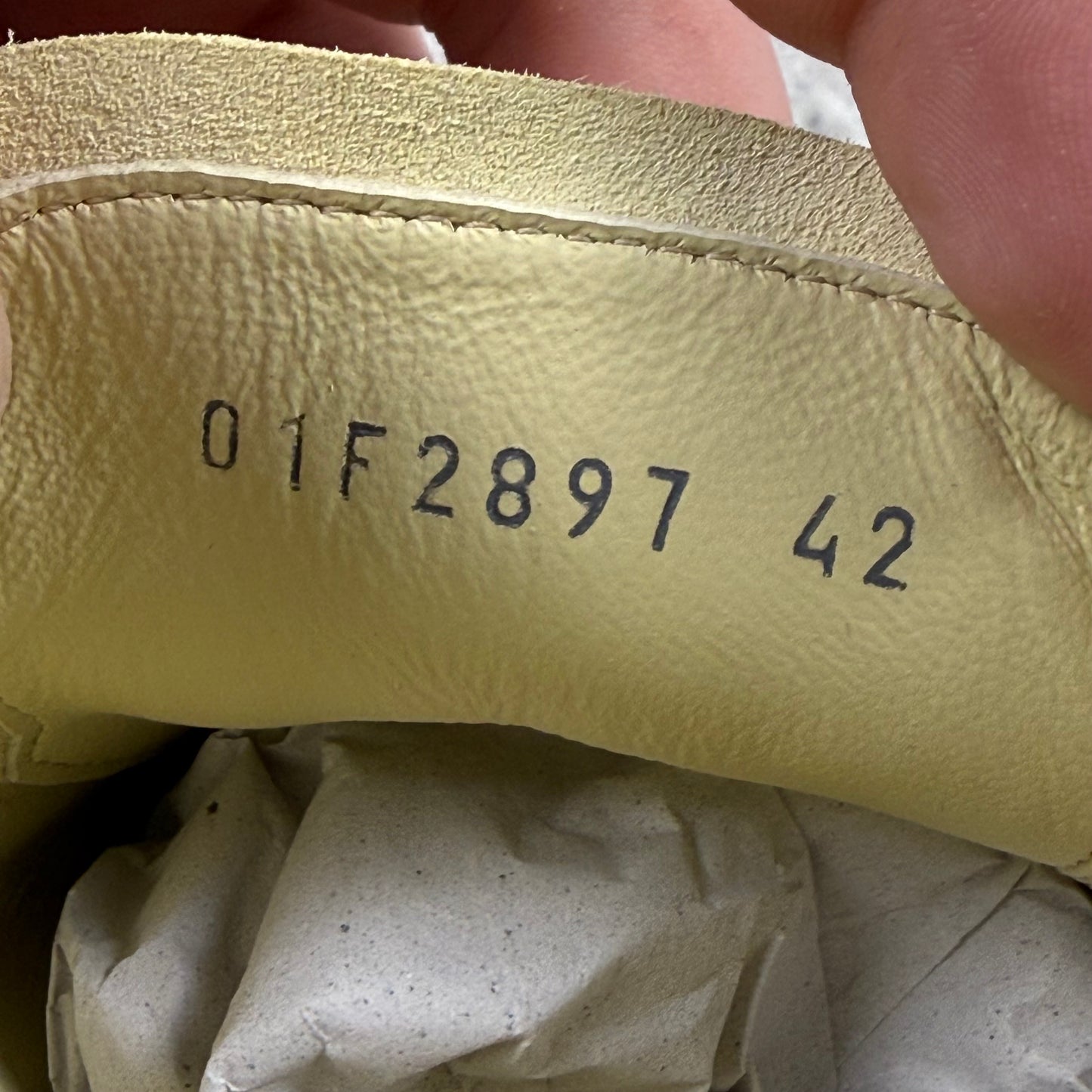 Rick Owens Suede Vintage ‘Butter/Milk’ Shoes