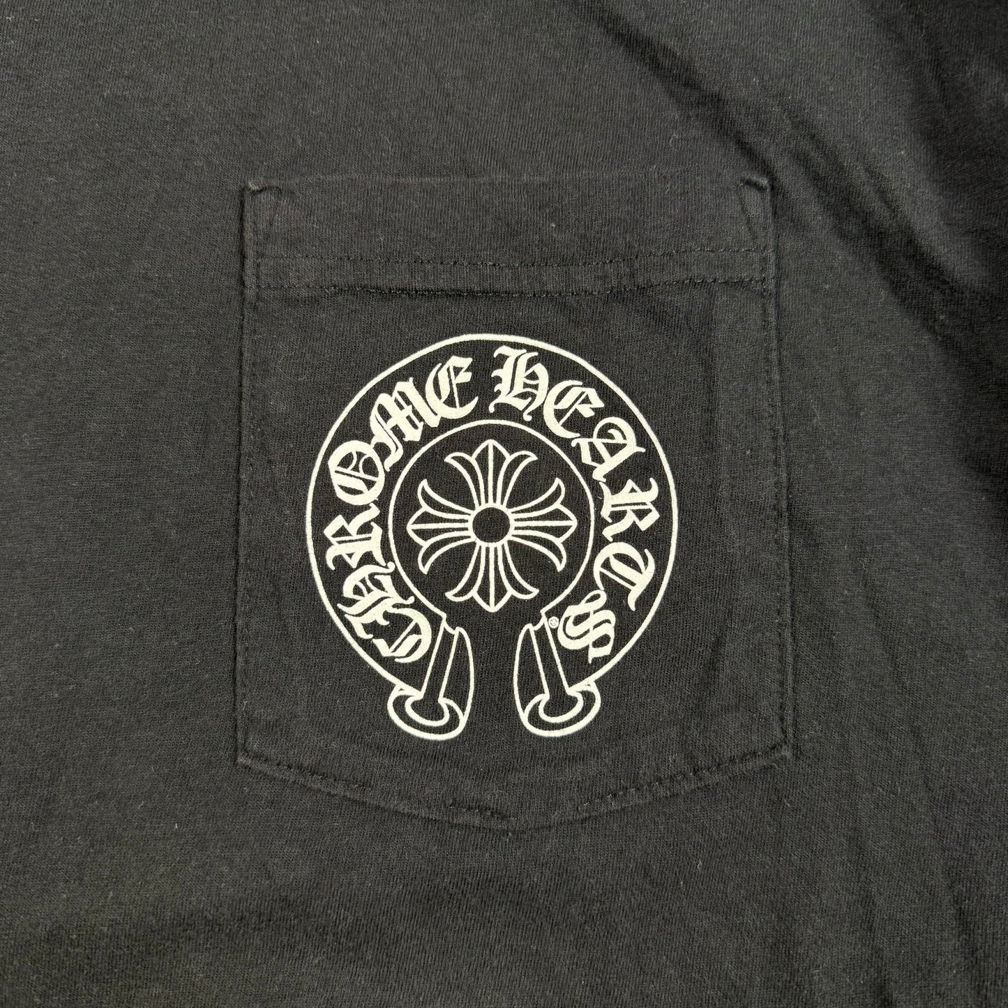 Chrome Hearts Horse Shoe ‘Black’ Logo Pocket T-Shirt