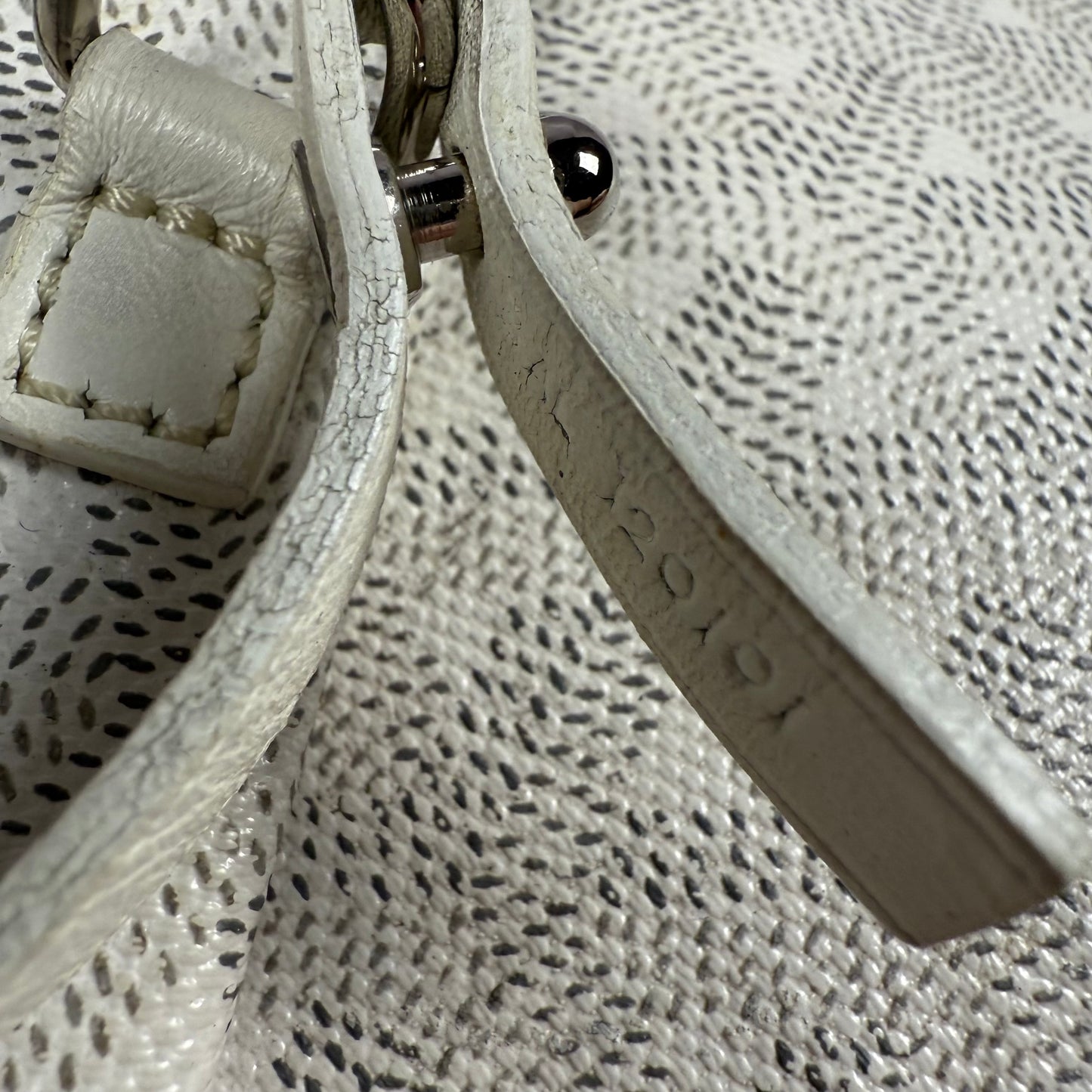 Goyard St. Louis PM Tote Bag Coated Canvas Leather White