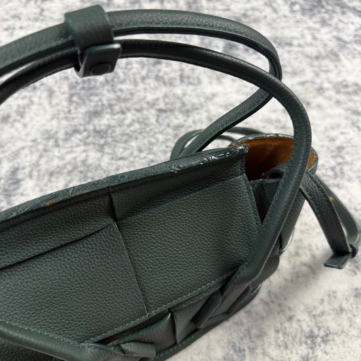 Bottega Veneta Mini Arco Intrecciato Leather Tote Bag