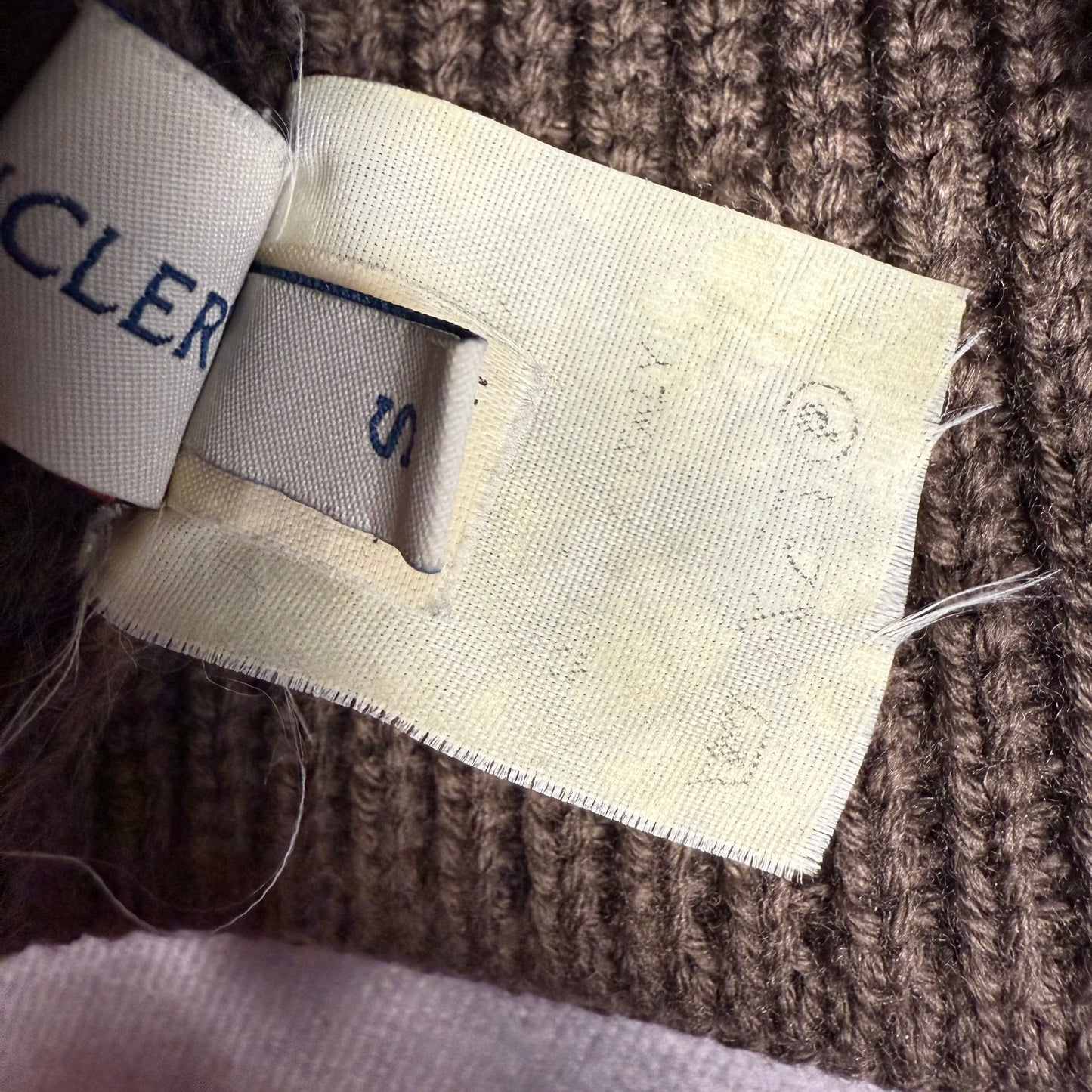 Vintage Moncler Logo Knit ‘Brown’ Beanie