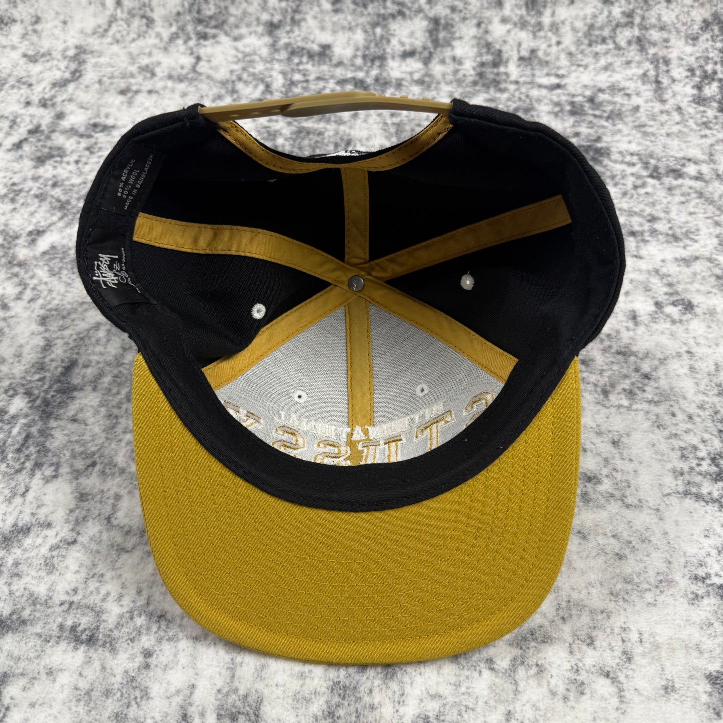 Stussy Vintage International Baseball ‘Black/Yellow’ Cap