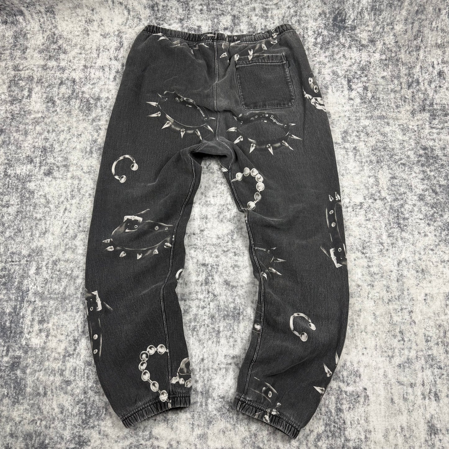 Supreme FW20 Studded Collars ‘Gray’ Sweatpants