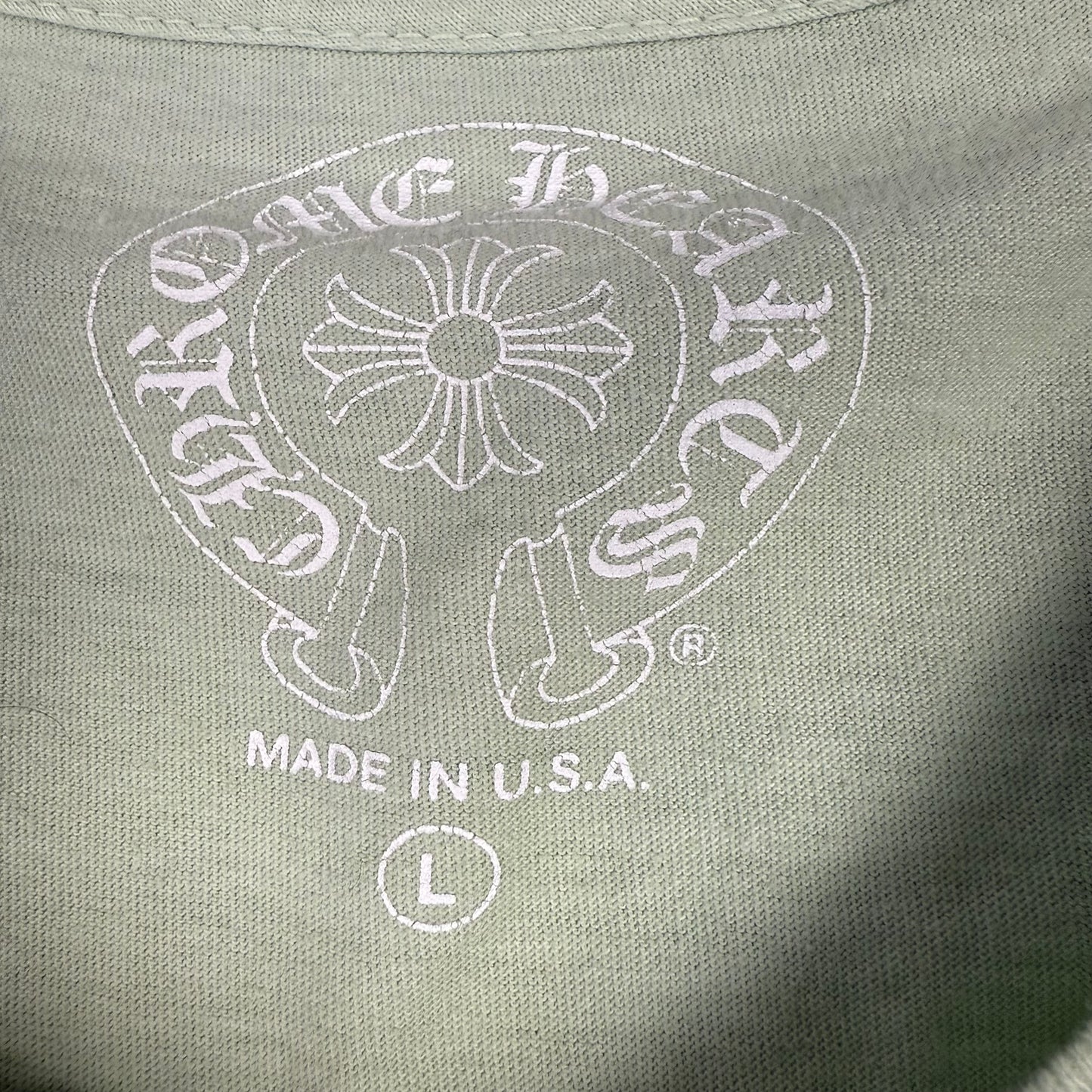 Chrome Hearts Neck Logo ‘Lime’ Long Sleeve