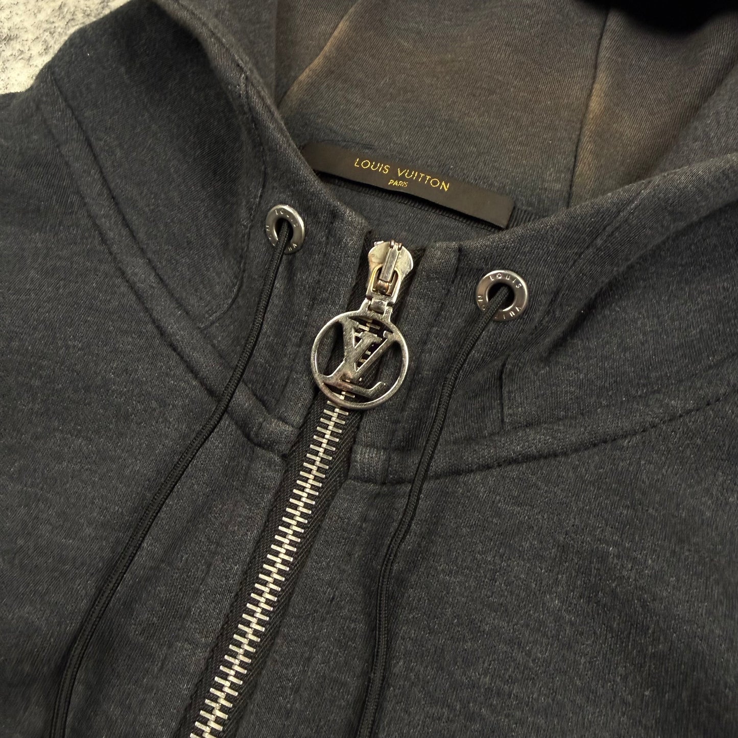 Louis Vuitton King of Trunk Makers Patch ‘Gray’ Zip Hoodie