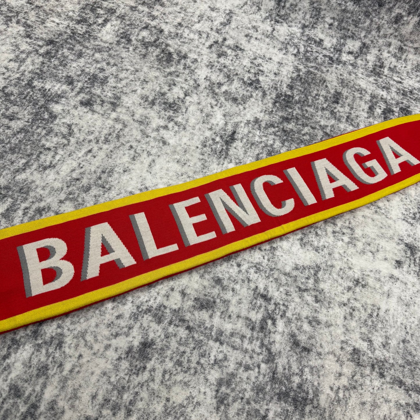 Balenciaga & Adidas FW/22 Soccer ‘Red/White’ Scarf