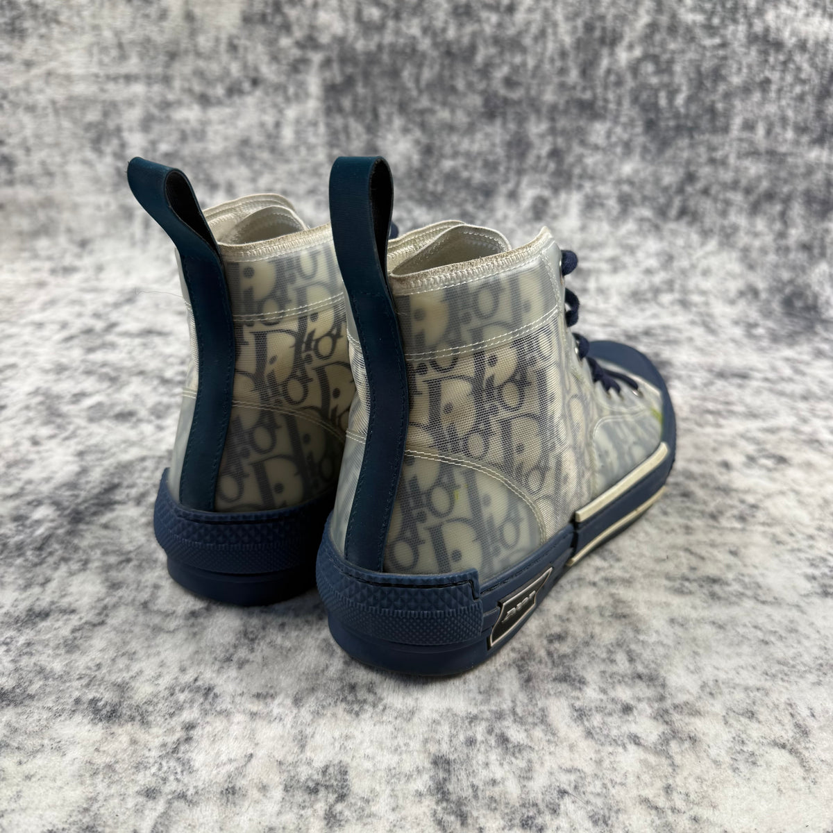 Dior B23 Oblique ‘Navy’ High Top Shoes